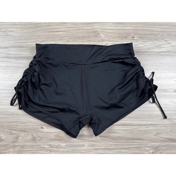 Venus Adjustable Side Swim Short - Black Beauty, Size 16 - Picture 3 of 5